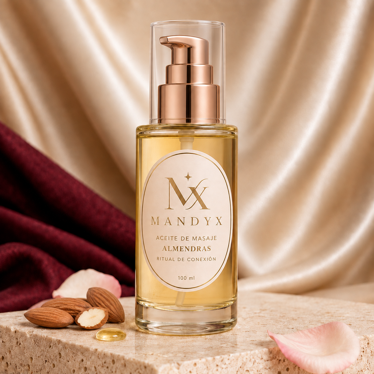 Aceite de Masaje MANDYX · Ritual de Conexión