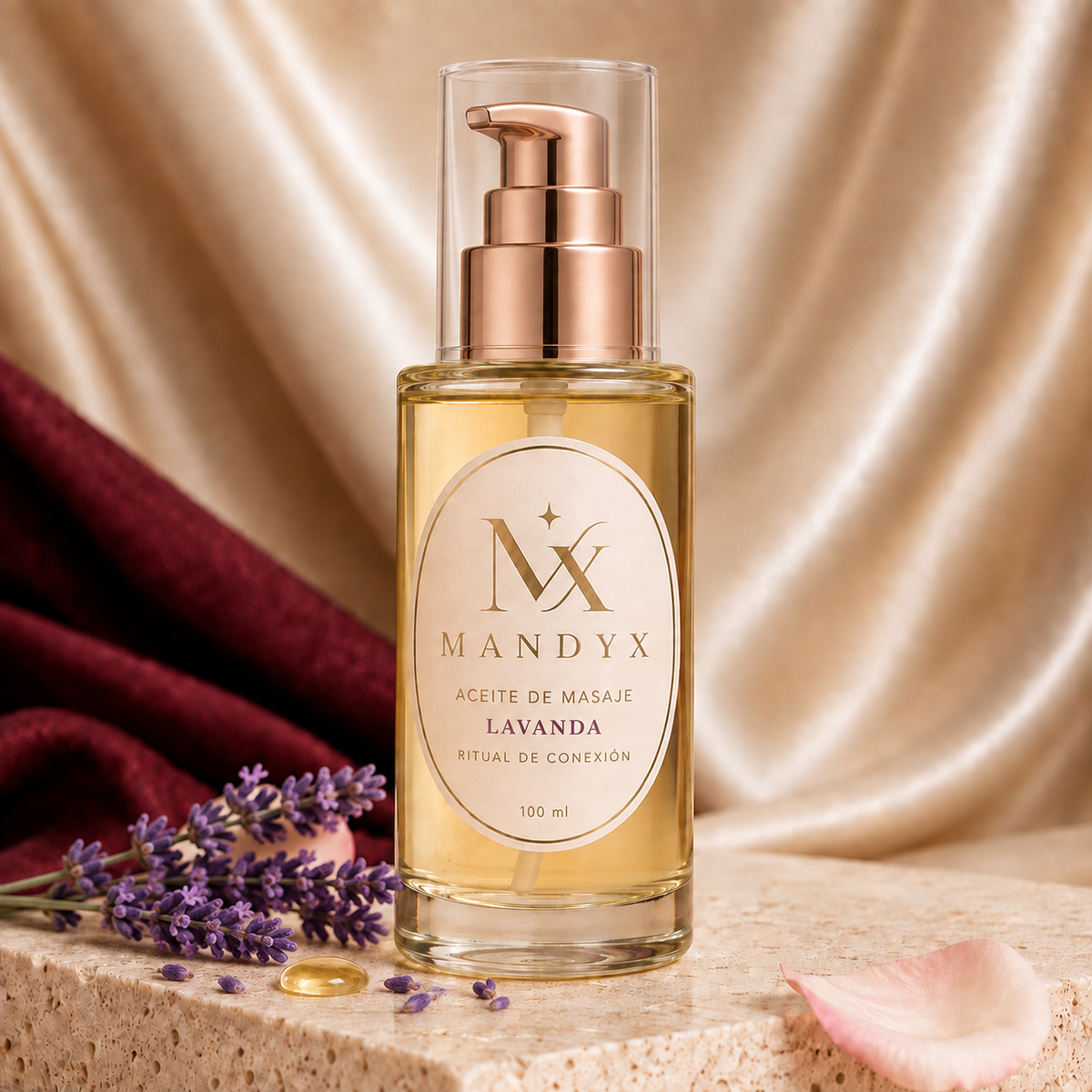 Aceite de Masaje MANDYX · Ritual de Conexión